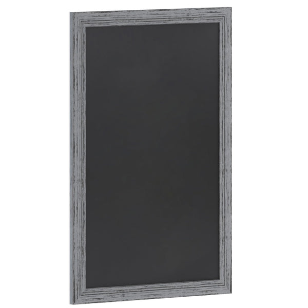 English Elm Canterbury Rustic Wall-Mount Magnetic Chalkboard Sign - Versatile Memo Board for Home & Business Grey 24"W x 0.75"D x 36"H HGWA-5GD-CRE8-272315-GG
