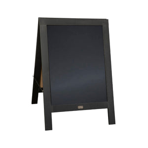 English Elm Canterbury Vintage Wooden A-Frame Magnetic Chalkboard Sign, Double-Sided Display for Events & Promotions Black 30"H x 20"W HGWA-CB-3020-BLK-GG
