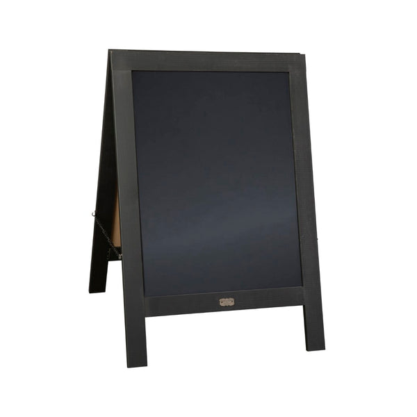 English Elm Canterbury Vintage Wooden A-Frame Magnetic Chalkboard Sign, Double-Sided Display for Events & Promotions Black 30"H x 20"W HGWA-CB-3020-BLK-GG