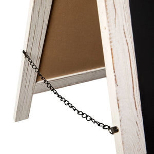 English Elm Canterbury Vintage Wooden A-Frame Magnetic Chalkboard Sign, Double-Sided Display for Events & Promotions White Wash 30"H x 20"W HGWA-CB-3020-WHWSH-GG