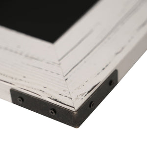 English Elm Canterbury Rustic Wall-Mount Magnetic Chalkboard Sign - Versatile Memo Board for Home & Business White Washed 32"W x 46"L HGWA-CHK32X46-WHTWSH-GG