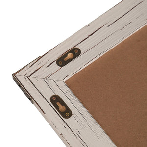 English Elm Canterbury Rustic Wall-Mount Magnetic Chalkboard Sign - Versatile Memo Board for Home & Business White Washed 32"W x 46"L HGWA-CHK32X46-WHTWSH-GG