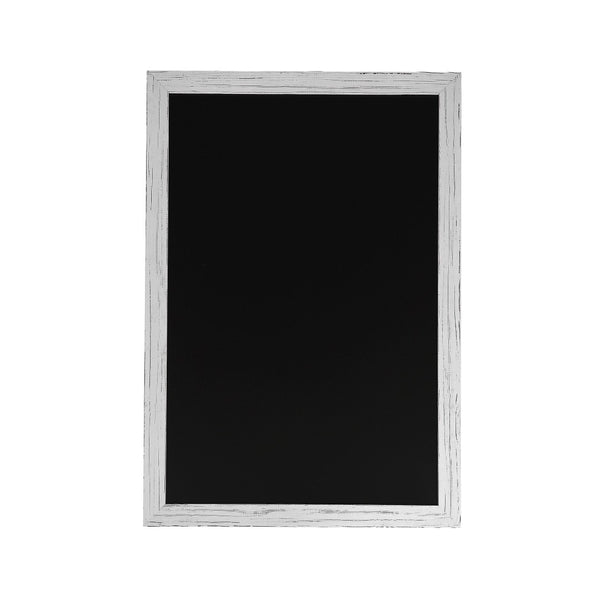 English Elm Canterbury Rustic Wall-Mount Magnetic Chalkboard Sign - Versatile Memo Board for Home & Business White Washed 32"W x 46"L HGWA-CHK32X46-WHTWSH-GG