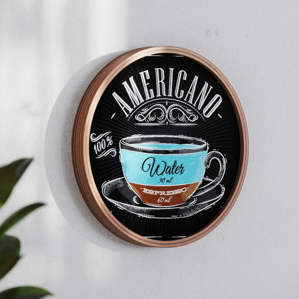 English Elm Canterbury 12" Round Wall-Mounted Magnetic Chalkboards Set of 2 in Rustic Pine for Home & Business Use HGWA-CHKCIRCLE12-2PK-BRN-GG