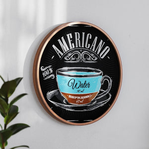 English Elm Canterbury Round Wall-Mounted Magnetic Chalkboard with Eraser and Chalk for Home or Business Use Rustic 18" HGWA-CHKCIRCLE18-BRN-GG