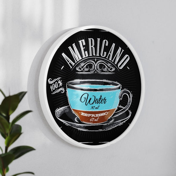 English Elm Canterbury Round Wall-Mounted Magnetic Chalkboard with Eraser and Chalk for Home or Business Use White Washed 18" HGWA-CHKCIRCLE18-WHTWSH-GG