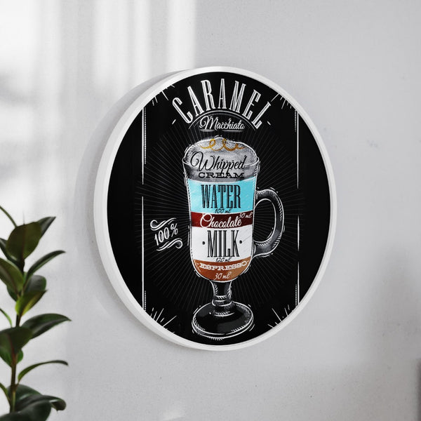 English Elm Canterbury Round Wall-Mounted Magnetic Chalkboard with Eraser and Chalk for Home or Business Use White Washed 24" HGWA-CHKCIRCLE24-WHTWSH-GG