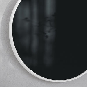 English Elm Canterbury Round Wall-Mounted Magnetic Chalkboard with Eraser and Chalk for Home or Business Use White Washed 24" HGWA-CHKCIRCLE24-WHTWSH-GG