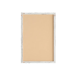 English Elm Camden Rustic Wall Mount Cork Board with Wooden Push Pins - Perfect for Home, Office & School Decor White Washed 20"W x 30"H HGWA-CK-20X30-WHTWSH-GG