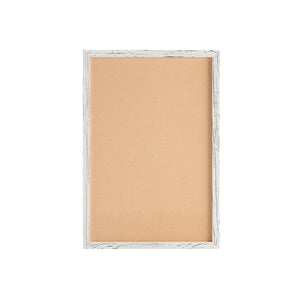 English Elm Camden Rustic Wall Mount Cork Board with Wooden Push Pins - Perfect for Home, Office & School Decor White Washed 20"W x 30"H HGWA-CK-20X30-WHTWSH-GG