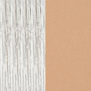 English Elm Camden Rustic Wall Mount Cork Board with Wooden Push Pins - Perfect for Home, Office & School Decor White Washed 20"W x 30"H HGWA-CK-20X30-WHTWSH-GG