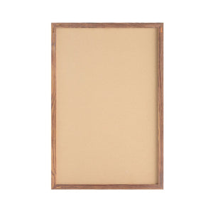 English Elm Camden Rustic Wall Mount Cork Board with Wooden Push Pins - Perfect for Home, Office & School Decor Torched Brown 24"W x 36"H HGWA-CK-24X36-BRN-GG