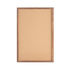 English Elm Camden Rustic Wall Mount Cork Board with Wooden Push Pins - Perfect for Home, Office & School Decor Torched Brown 24"W x 36"H HGWA-CK-24X36-BRN-GG