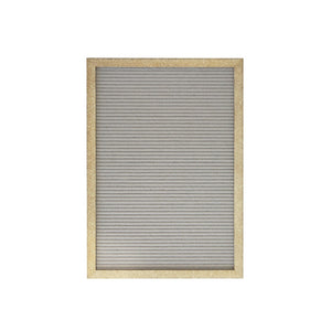 English Elm Gracie Elegant Felt Letter Board with Premium Pine Frame, 389 Letters for Creative Messaging Fun Weathered Wood Frame/Gray Felt 12"W x 17"H HGWA-FB1217-WEATH-GG