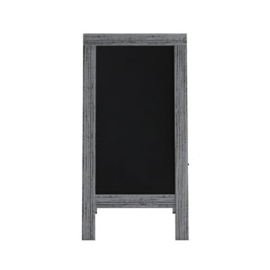 English Elm Canterbury Vintage Wooden A-Frame Magnetic Chalkboard Sign, Double-Sided Display for Events & Promotions Graywash 40"H x 20"W HGWA-GDI-CRE8-132315-GG