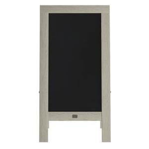 English Elm Canterbury Vintage Wooden A-Frame Magnetic Chalkboard Sign, Double-Sided Display for Events & Promotions Solid White 40"H x 20"W HGWA-GDI-CRE8-454315-GG