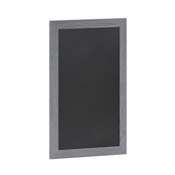English Elm Canterbury Rustic Wall-Mount Magnetic Chalkboard Sign - Versatile Memo Board for Home & Business Grey 20"W x 0.75"D x 30"H HGWA-GDI-CRE8-552315-GG