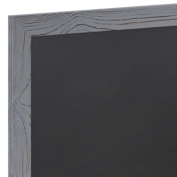 English Elm Canterbury Rustic Wall-Mount Magnetic Chalkboard Sign - Versatile Memo Board for Home & Business Grey 20"W x 0.75"D x 30"H HGWA-GDI-CRE8-552315-GG