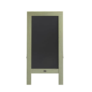 English Elm Canterbury Vintage Wooden A-Frame Magnetic Chalkboard Sign, Double-Sided Display for Events & Promotions Rustic Green 40"H x 20"W HGWA-GDI-CRE8-554315-GG