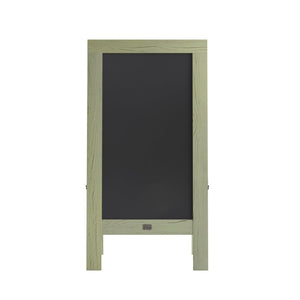 English Elm Canterbury Vintage Wooden A-Frame Magnetic Chalkboard Sign, Double-Sided Display for Events & Promotions Rustic Green 40"H x 20"W HGWA-GDI-CRE8-554315-GG