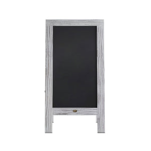 English Elm Canterbury Vintage Wooden A-Frame Magnetic Chalkboard Sign, Double-Sided Display for Events & Promotions White Wash 40"H x 20"W HGWA-GDIS-CRE8-342315-GG