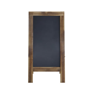 English Elm Canterbury Vintage Wooden A-Frame Magnetic Chalkboard Sign, Double-Sided Display for Events & Promotions Rustic Brown 40"H x 20"W HGWA-GDIS-CRE8-442315-GG