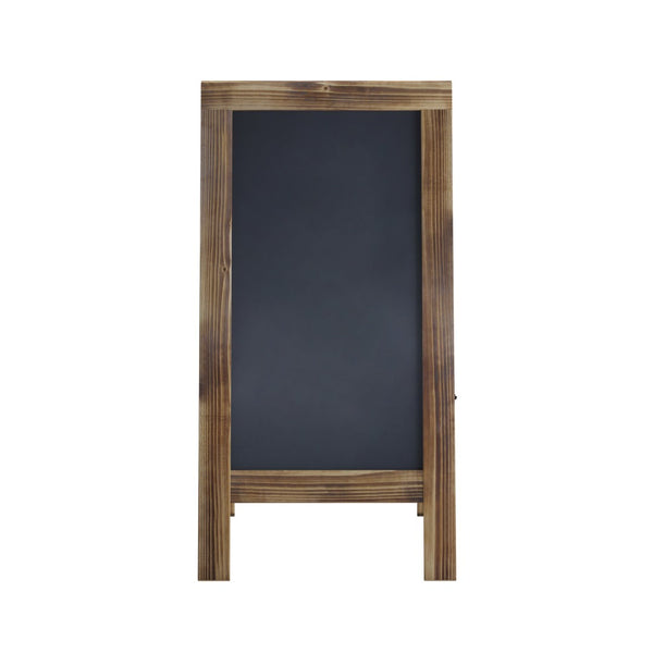 English Elm Canterbury Vintage Wooden A-Frame Magnetic Chalkboard Sign, Double-Sided Display for Events & Promotions Rustic Brown 40"H x 20"W HGWA-GDIS-CRE8-442315-GG