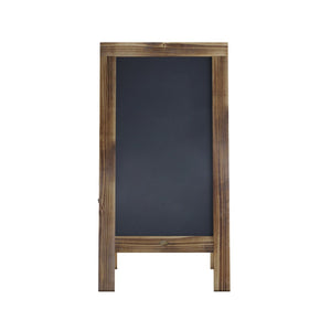 English Elm Canterbury Vintage Wooden A-Frame Magnetic Chalkboard Sign, Double-Sided Display for Events & Promotions Rustic Brown 40"H x 20"W HGWA-GDIS-CRE8-442315-GG