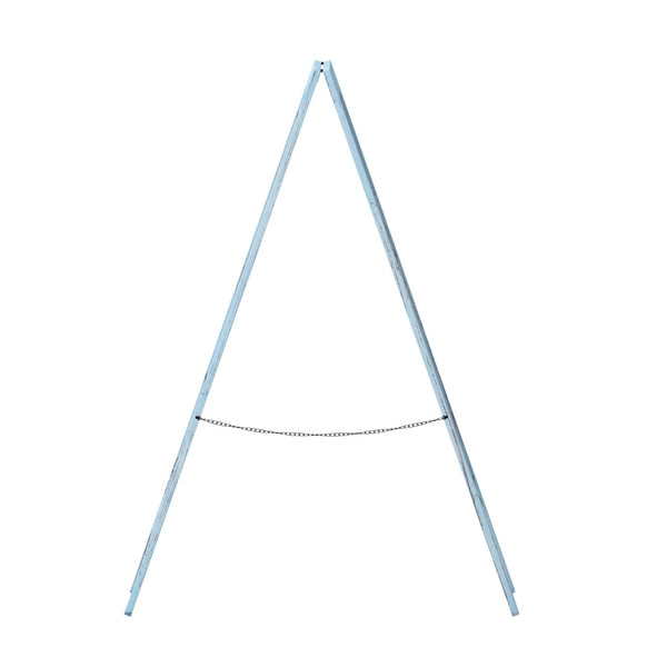 English Elm Canterbury Vintage Wooden A-Frame Magnetic Chalkboard Sign, Double-Sided Display for Events & Promotions Robin Blue 40"H x 20"W HGWA-GDIS-CRE8-542315-GG