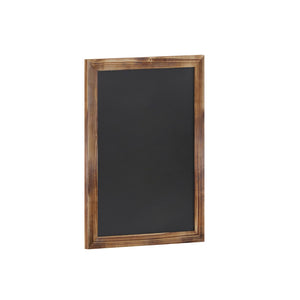 English Elm Canterbury Rustic Wall-Mount Magnetic Chalkboard Sign - Versatile Memo Board for Home & Business Torched Brown 18"W x 0.75"D x 24"H HGWA-GDIS-CRE8-852315-GG