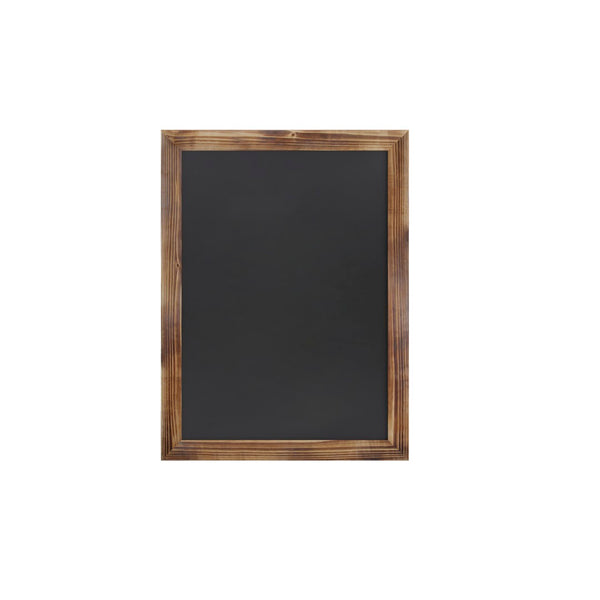 English Elm Canterbury Rustic Wall-Mount Magnetic Chalkboard Sign - Versatile Memo Board for Home & Business Torched Brown 18"W x 0.75"D x 24"H HGWA-GDIS-CRE8-852315-GG