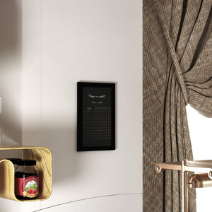 English Elm Canterbury Rustic Wall-Mount Magnetic Chalkboard Sign - Versatile Memo Board for Home & Business Black 11"W x 0.75"D x 17"H HGWA-GDIS-CRE8-862315-GG