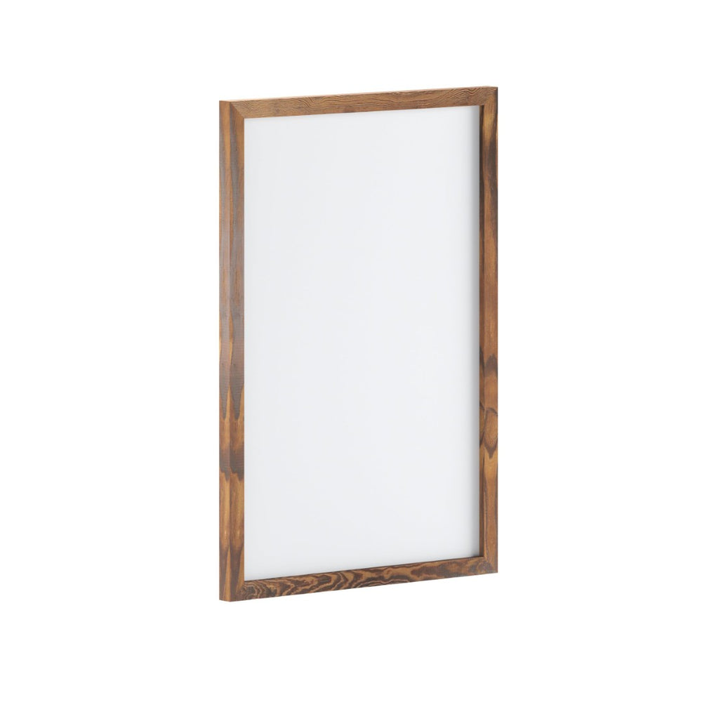 English Elm Bristol Rustic Wall Mount White Board with Accessories for Home, School, or Office Organization Torched Brown 20"W x 30"H HGWA-WHITE-20X30-BRN-GG