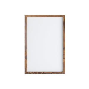 English Elm Bristol Rustic Wall Mount White Board with Accessories for Home, School, or Office Organization Torched Brown 20"W x 30"H HGWA-WHITE-20X30-BRN-GG