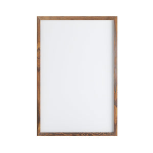 English Elm Bristol Rustic Wall Mount White Board with Accessories for Home, School, or Office Organization Torched Brown 24"W x 36"H HGWA-WHITE-24X36-BRN-GG