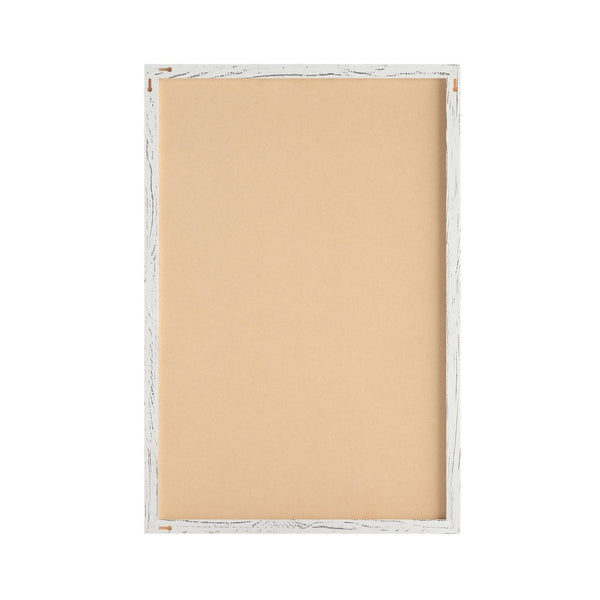 English Elm Bristol Rustic Wall Mount White Board with Accessories for Home, School, or Office Organization White Washed 24"W x 36"H HGWA-WHITE-24X36-WHTWSH-GG