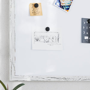 English Elm Bristol Rustic Wall Mount White Board with Accessories for Home, School, or Office Organization White Washed 24"W x 36"H HGWA-WHITE-24X36-WHTWSH-GG