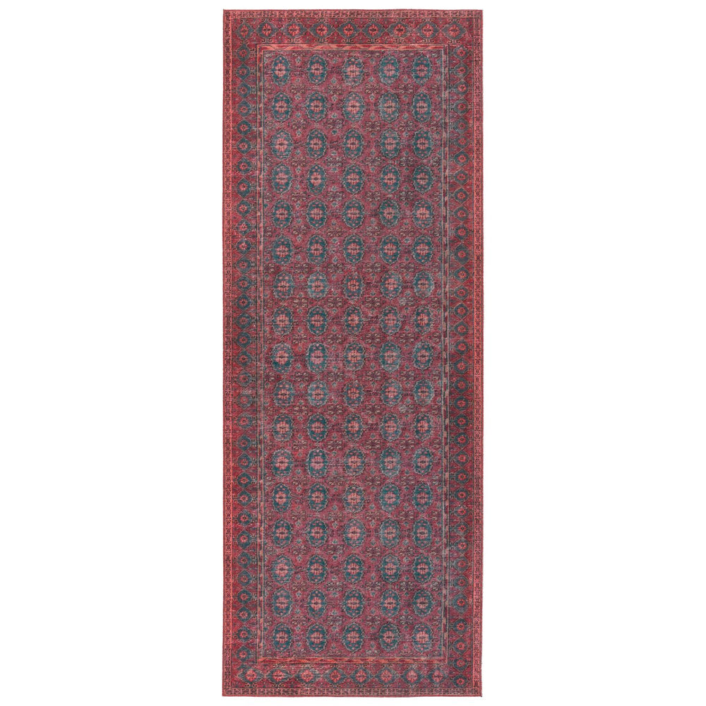 Jaipur Living Harman Hold By Kate Lester Kalinar Hhb01 Rug154728 Powerloomed Machinemade 100% Polyester Traditional Damask Indoor Rug Dark Red, Blue 100% Polyester, 100% Polyester Rug154728