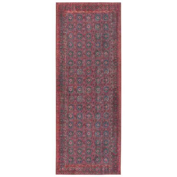 Jaipur Living Harman Hold By Kate Lester Kalinar Hhb01 Rug154728 Powerloomed Machinemade 100% Polyester Traditional Damask Indoor Rug Dark Red, Blue 100% Polyester, 100% Polyester Rug154728