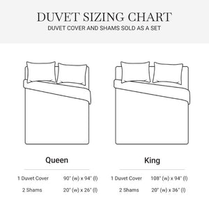 JLA Home Serene Tencel Lyocell Cotton Botanical Jacquard Duvet Cover Set with Button Closure Slate Blue - B HHD12-2041