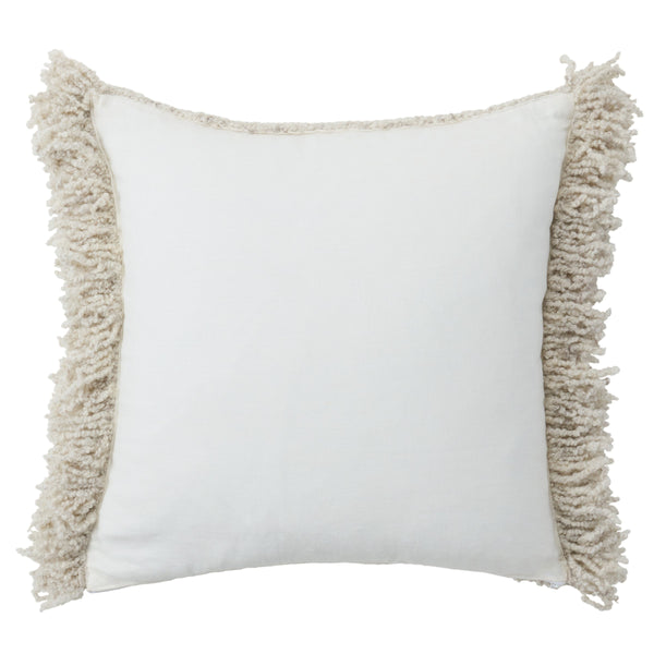Jaipur Living Jaipur Living Kinsey Boucle Wool Throw Pillow with Fringe Edge for Coastal Interiors 20" x 20" Poly Fill PLW103969