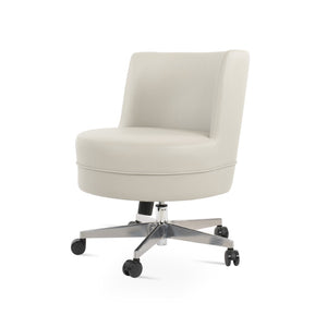 Soho Concept Hilton Lounge Swivel Chairs With Soft Leatherette Upholstery & 2-year Guarantee, Light Grey Finish Light Grey  Soho-concept-dining-chair-12704