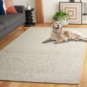 Safavieh Himalaya 351 Hand Tufted Contemporary Rug Beige / Light Grey 6' x 6' Round