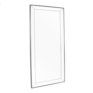 Zentique Beveled Panel Mirror with Slim Iron Frame, Multi-Panel Bevels for Light Reflection and Depth (31.5x71) HJA20761