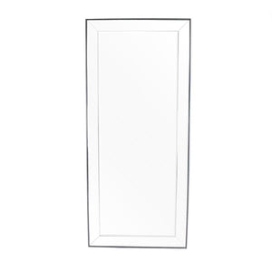 Zentique Beveled Panel Mirror with Slim Iron Frame, Multi-Panel Bevels for Light Reflection and Depth (31.5x71) HJA20761