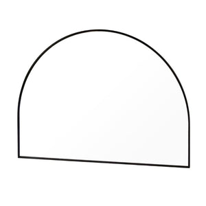 Zentique Iron Arched Mirror Medium — Tall Architectural Iron Frame W47 x H35.5in Accent Mirror for Hallway HJT21217