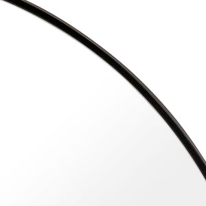 Zentique Iron Arched Mirror Medium — Tall Architectural Iron Frame W47 x H35.5in Accent Mirror for Hallway HJT21217
