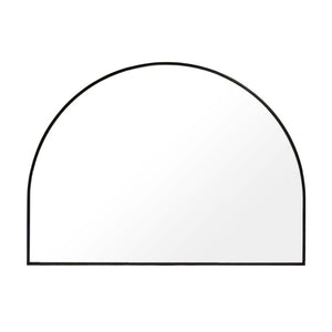 Zentique Iron Arched Mirror Medium — Tall Architectural Iron Frame W47 x H35.5in Accent Mirror for Hallway HJT21217