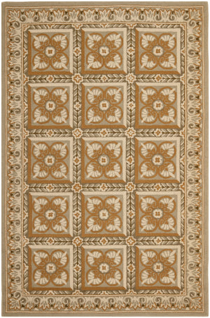 Safavieh Hooked Wool Area Rug - Hand-hooked Floral Design, 5'3" X 8'3" - Elegant, Durable & Versatile Decor Assorted Wool Pile Hk14a-5