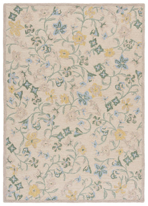Safavieh Chelsea Hand-Tufted Wool-Cotton Area Rug In Beige & Soft Green — Artisanal Texture, Timeless Calm 6'-0" x 9'-0" HK202B-6